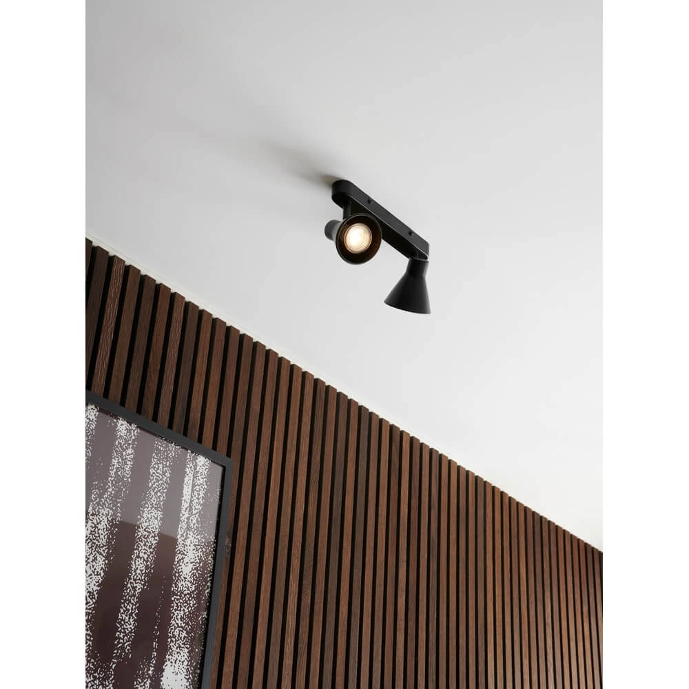 Deckenlampe Eik 2-flammig schwarz Nordlux 5704924011481
