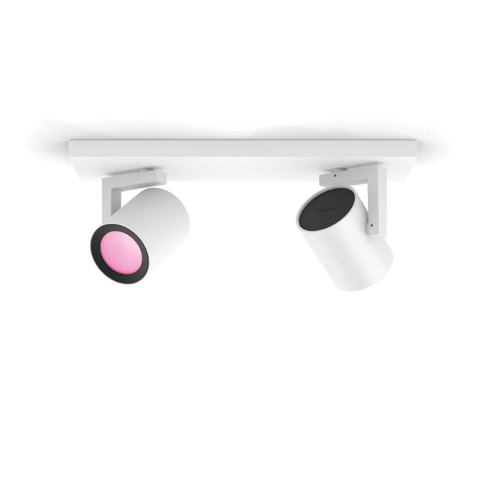 Aufbaustrahler Hue Argenta - White and color 2-flammig weiß Philips 8718696171585