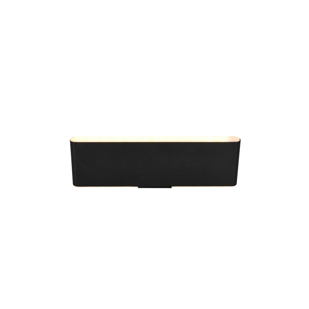 Moderne Wandleuchte Conchita schwarz 22cm Trio 4017807655629