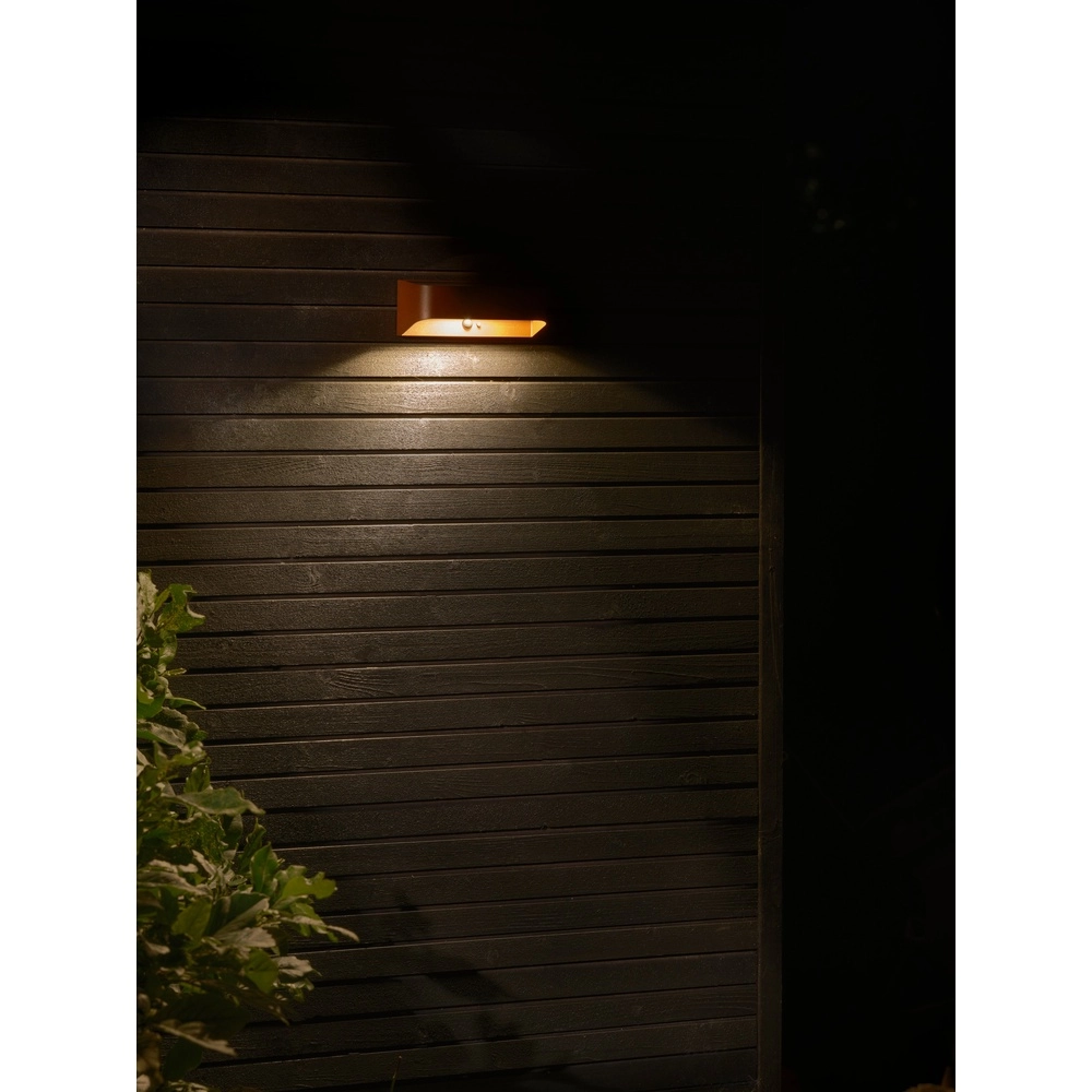 Rostbraun Marcellio Solar  Lampe mit Sensor