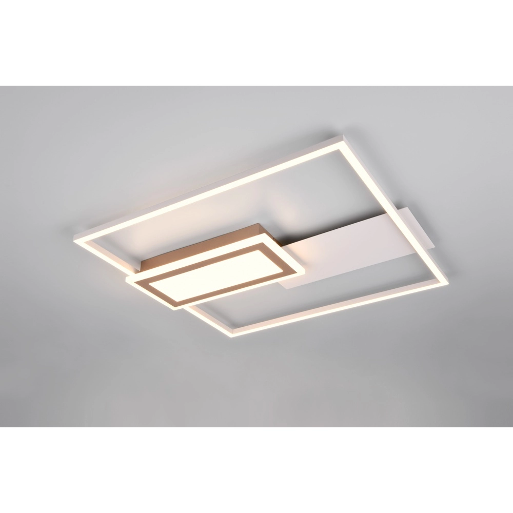 Quadratische Deckenleuchte Spiro grau 50cm Trio 4017807612479