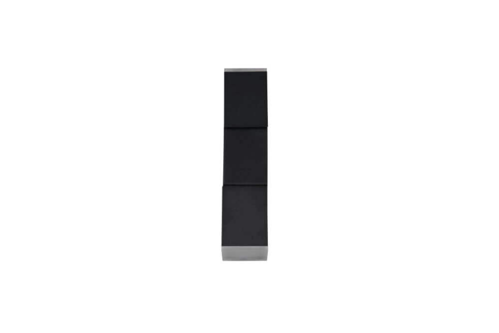 Schwarzer Wandstrahler Raglan mit LED Trio 4017807614725