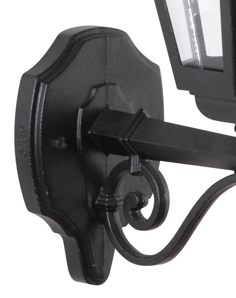 Wandleuchte klassisch Teccia Up 50cm schwarz Franssen 8019093023034