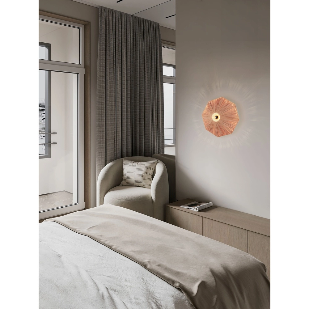 Wandlampe Elvio Terrakotta Ø 45 cm