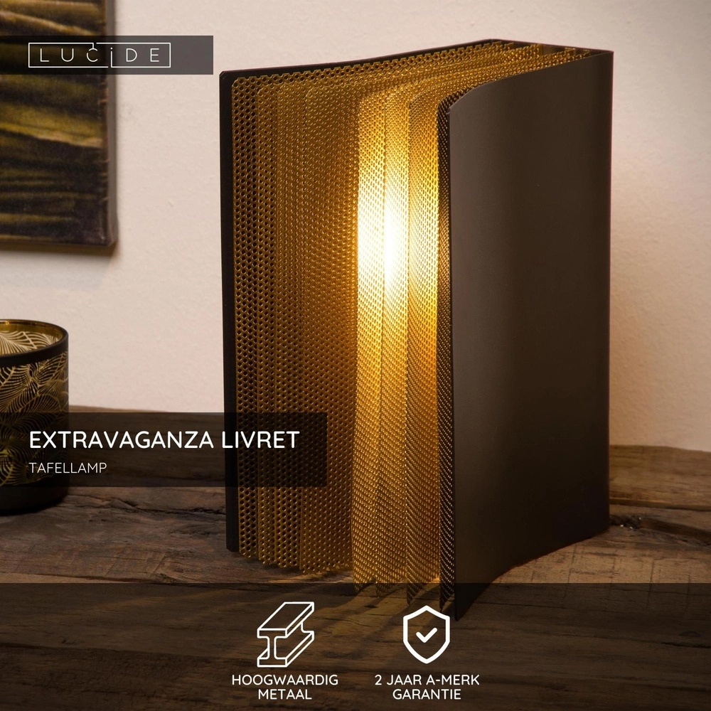 Tischlampe Extravaganza Livret Buchdesign Lucide 5411212782687