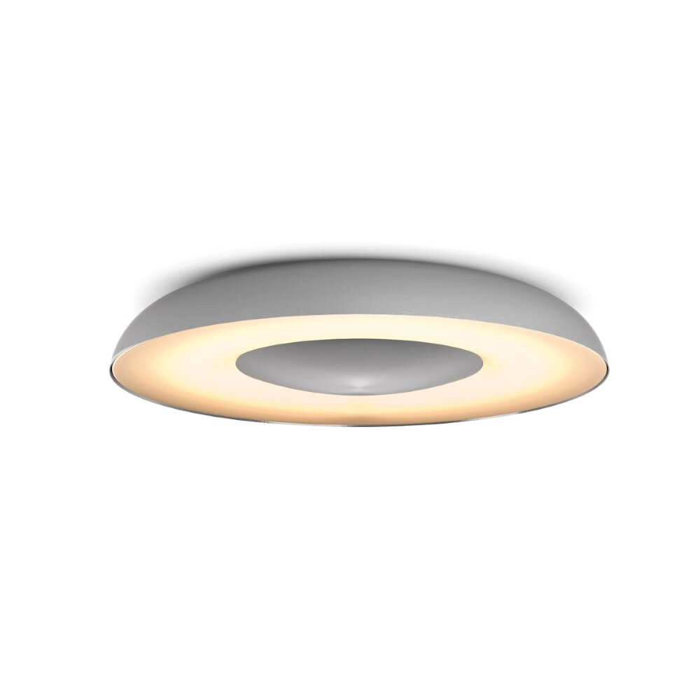 Deckenleuchte Hue Still - White Ambiance Ø 39,1cm silbergrau Philips 8719514341333