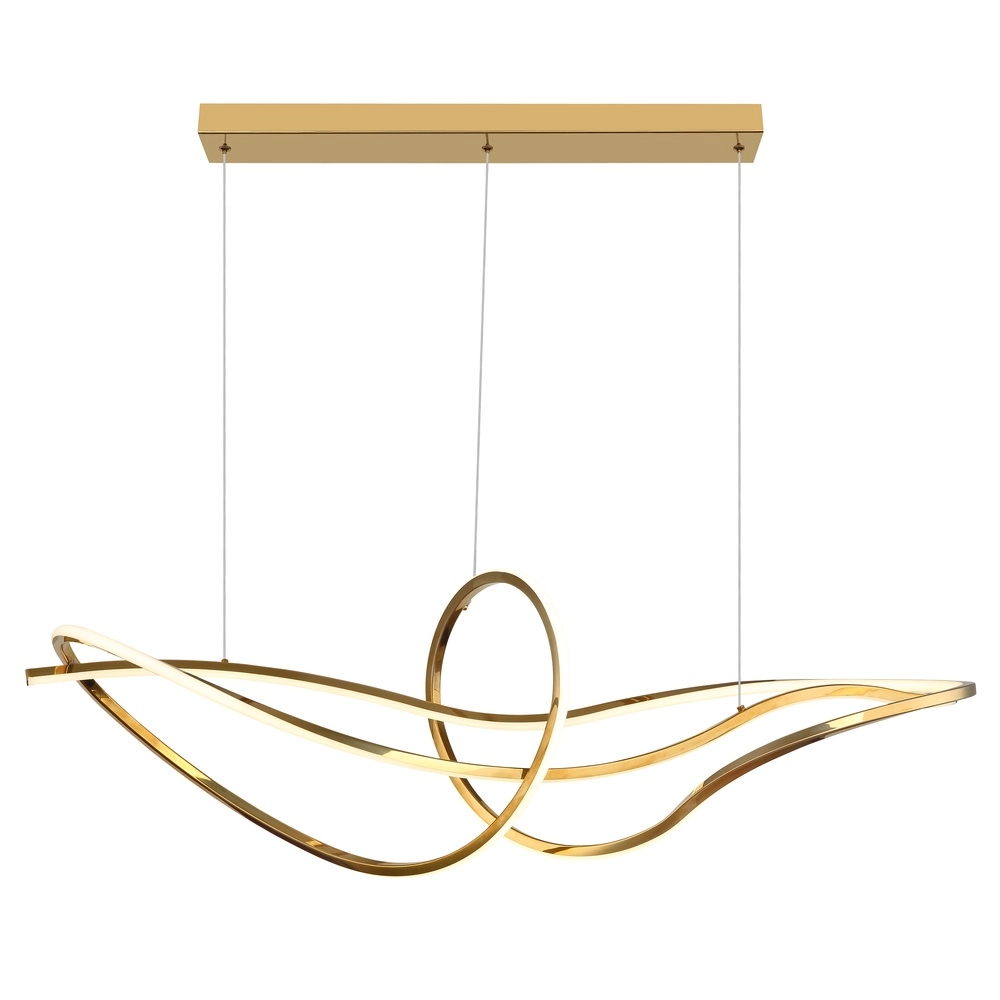 Goldene Pendellampe Iduna Moderne Zeit Globo 9007371507429
