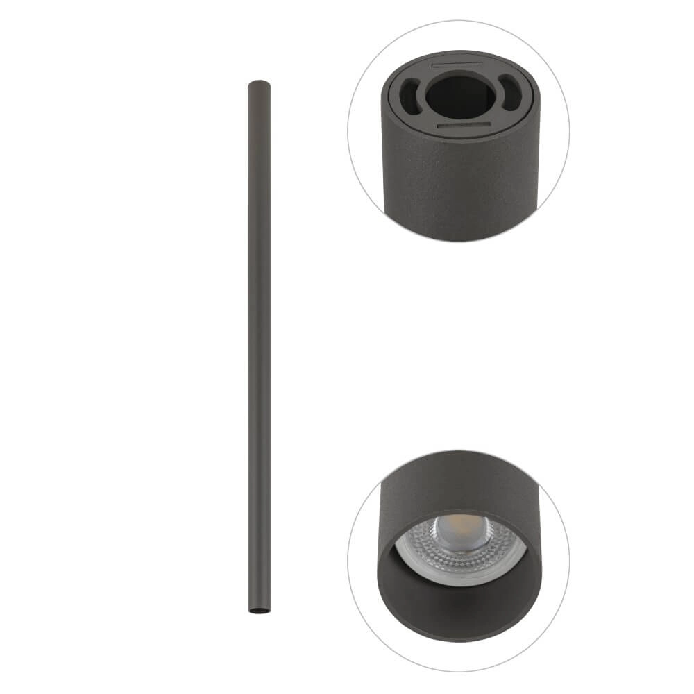 Langer Aufbaustrahler Fourty L 90cm - Anthrazit Lyora 5903139108966
