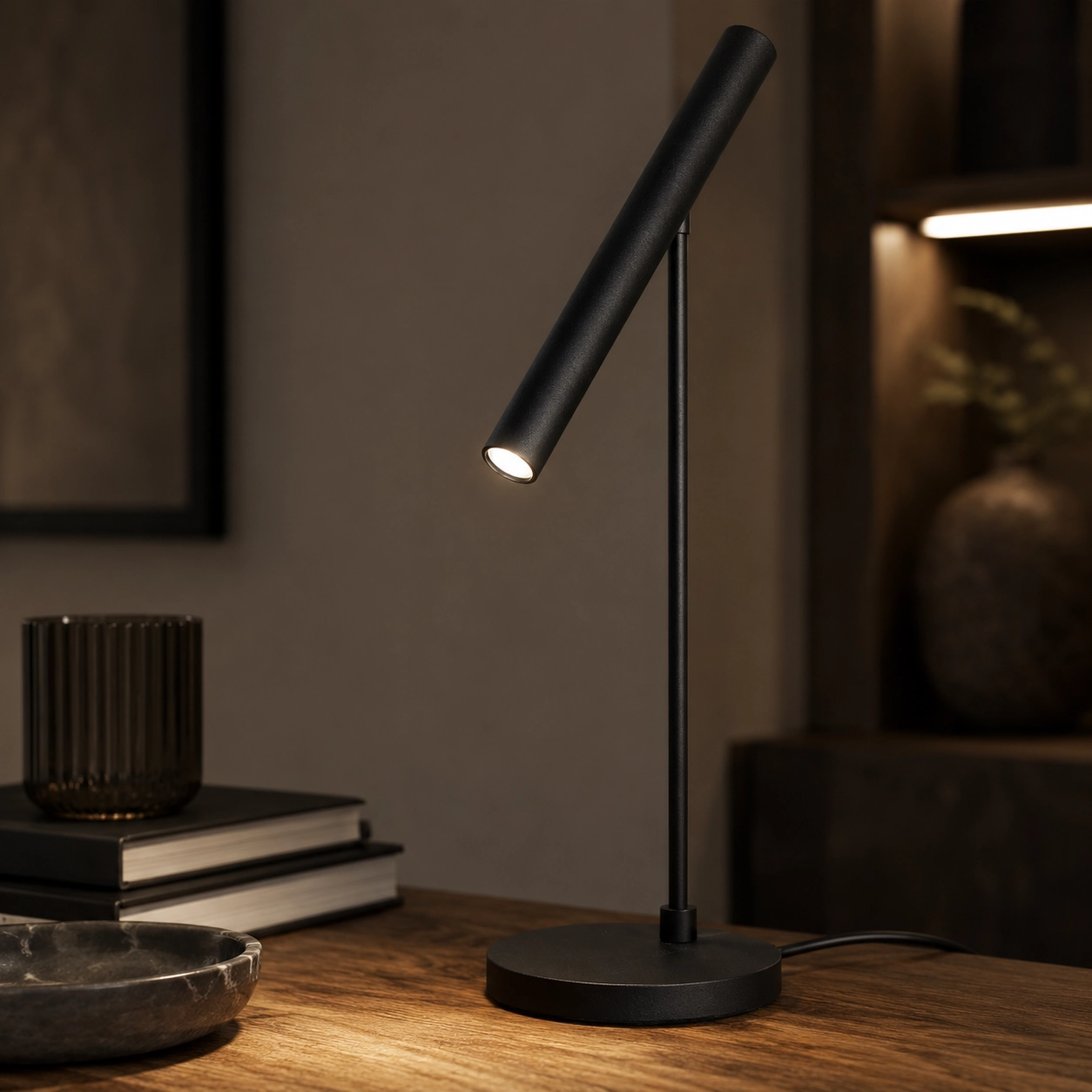 Schreibtischlampe Harper schwarz
