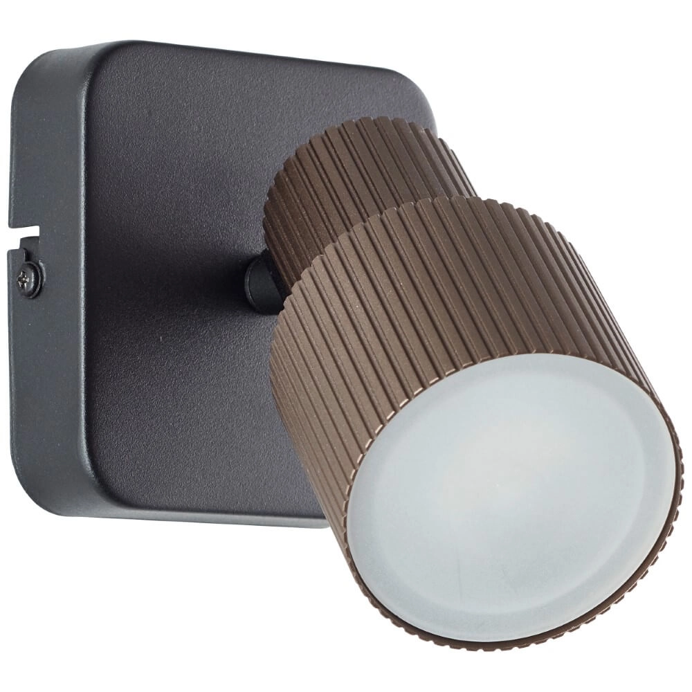 Aufbaustrahler Cadiz Schwarz mit Bronze Brilliant 4004353441264