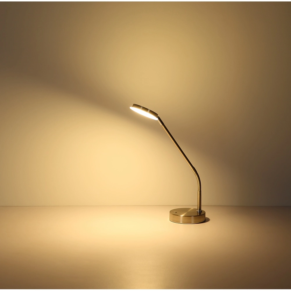 Schreibtischlampe Silvio Nickel Globo 9007371589166