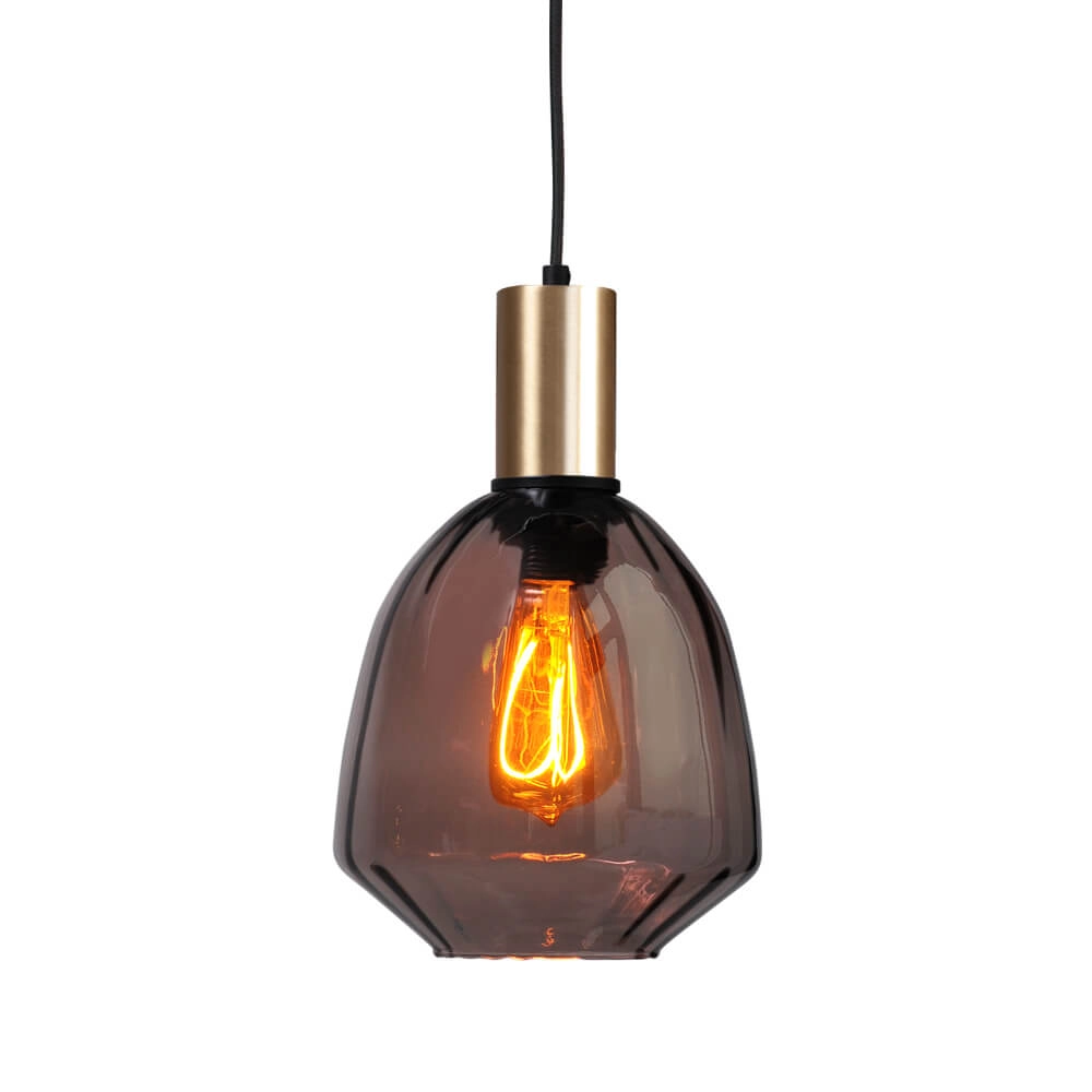 3-flammige Hängelampe - Gold - Porto mit verschiedenen Gläsern Masterlight 8718121270111