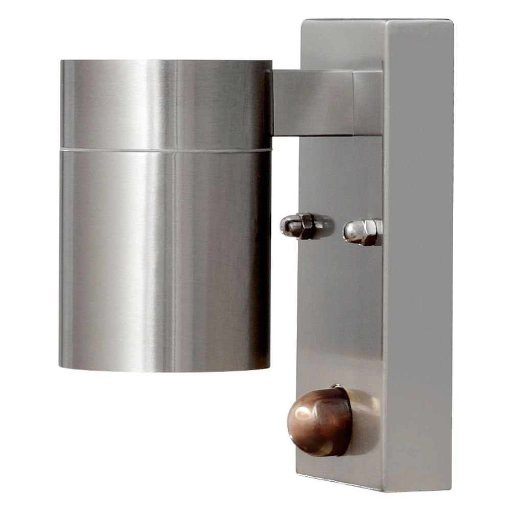 Wandspot Modena Downlight edelstahl mit Bewegungsdetektor