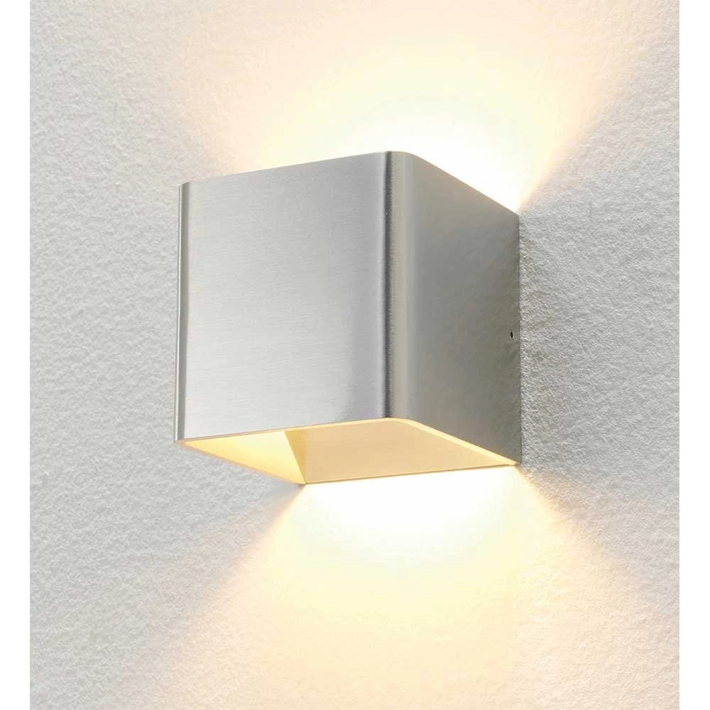 LED auf und ab Licht Fulda 6W - 2700k - 10 cm grau