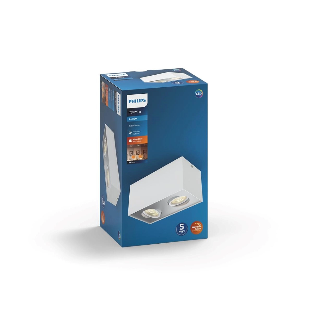 Leuchte Box 2 Licht weiß Philips 8718696164525