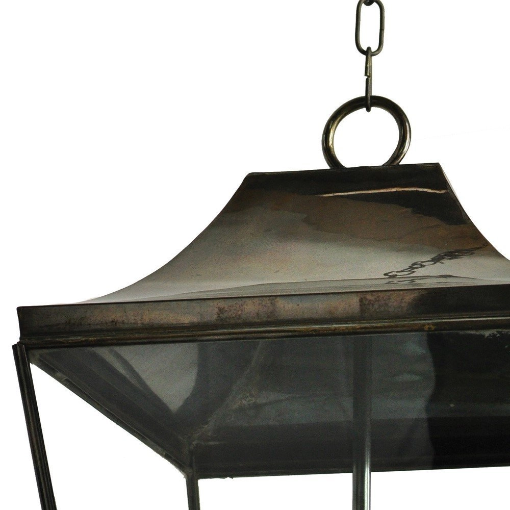 Ländliche Hängelampe Knightbridge 4-flammig 63cm - antikes Kupfer (ANT) Limehouse