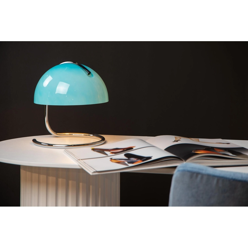Klassische Tischlampe Cato Blau Lucide 5411212460868