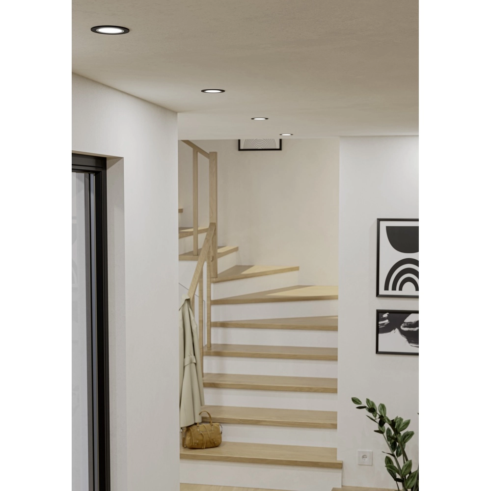 Zigbee-Vertiefungspunkt Carosso-Z Schwarz – rund Eglo 9008606259809