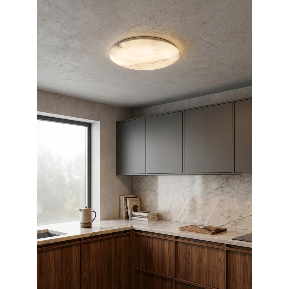 Deckenlicht Adero alabaster Ø 38cm Trio 4017807703948
