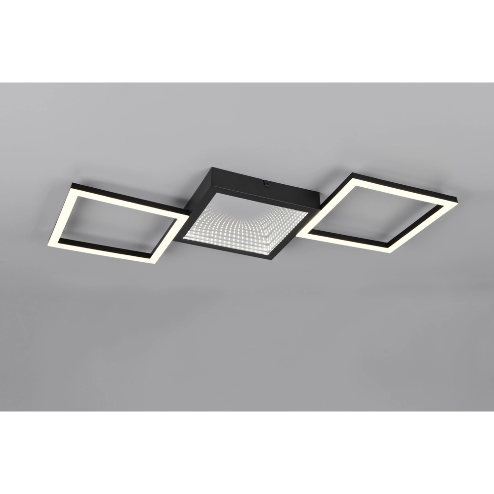 Design-Deckenleuchte Gelo schwarz Trio 4017807645712