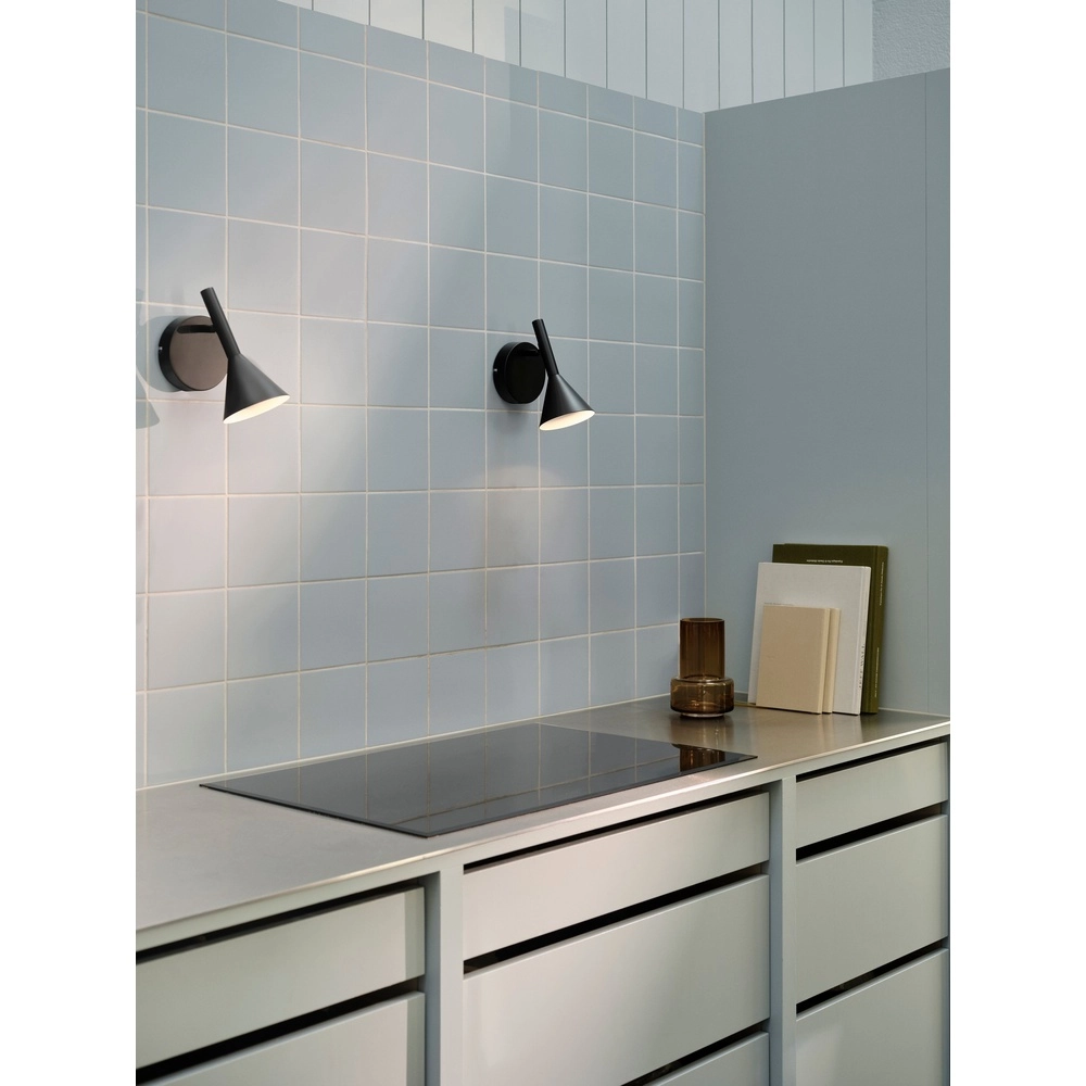 Schwarze Wand Leselampe Kelvis  Nordlux 5704924027345