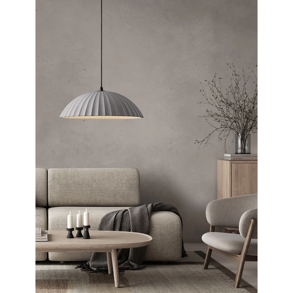 Pendelleuchte Ammos grau Ø 50cm Lyora 5212017469038