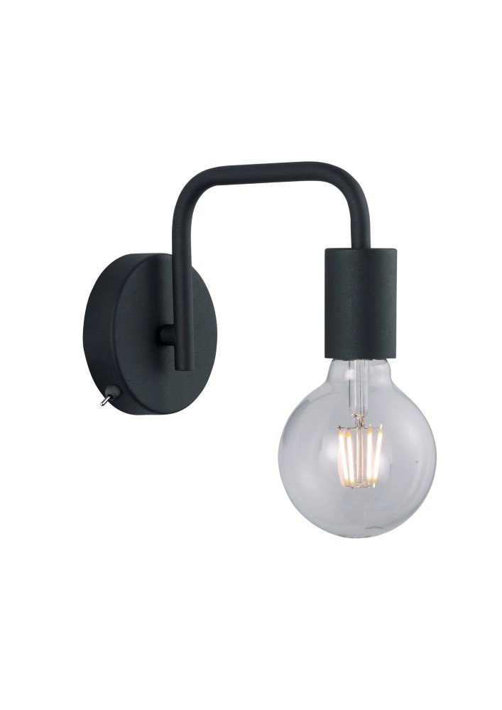Wandlampe Diallo 15cm schwarz