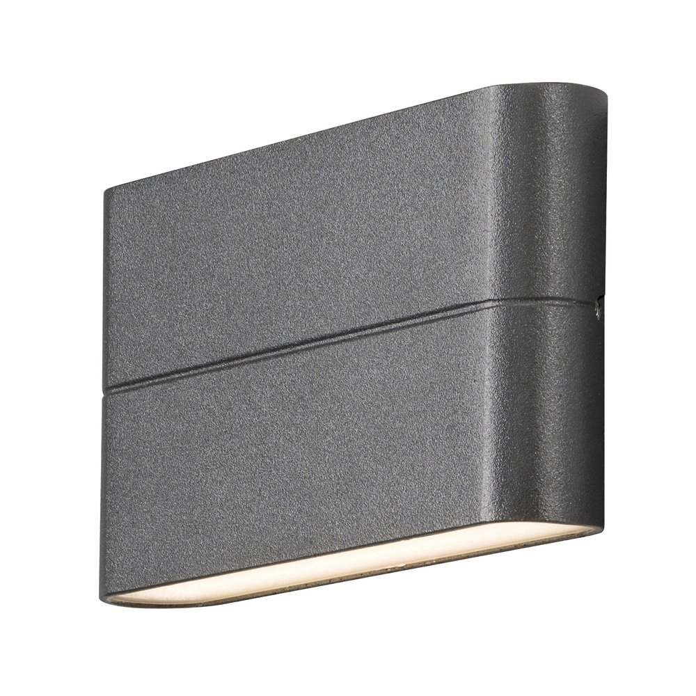 LED-Wandleuchte Chieri 17 cm Anthrazit