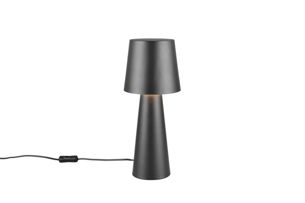 Nachttischlampe Nubian Schwarz