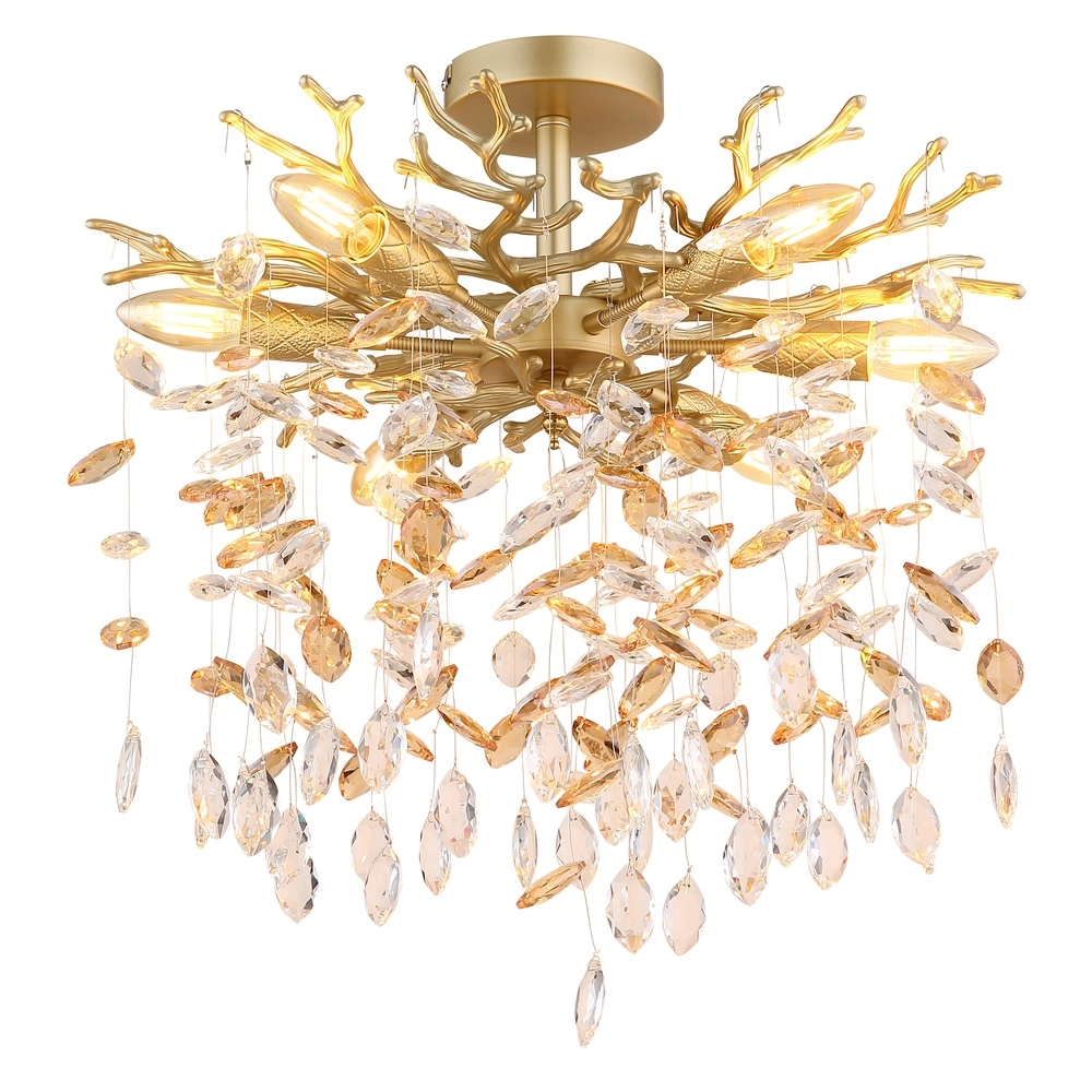 Deckenlampe Queena gold Ø 50cm