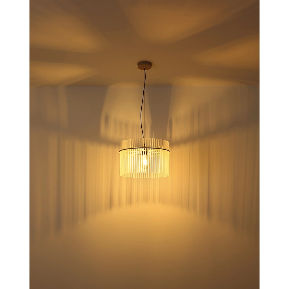 Pendelleuchte Gorley sandbraun mit Glas Ø 40cm Globo 9007371578702