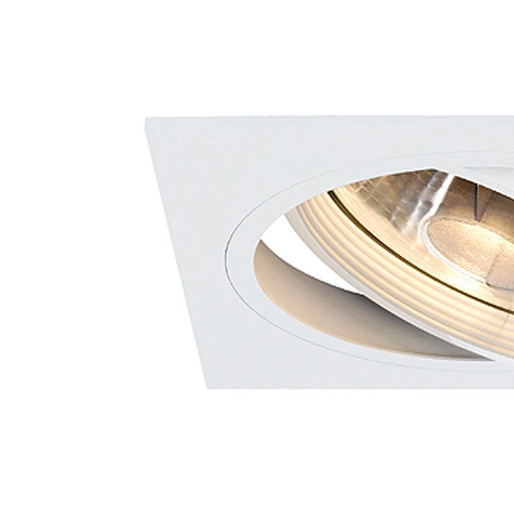 Einbaustrahler New Tria ES111 1 Square 16,5 cm weiß SLV 4024163101806