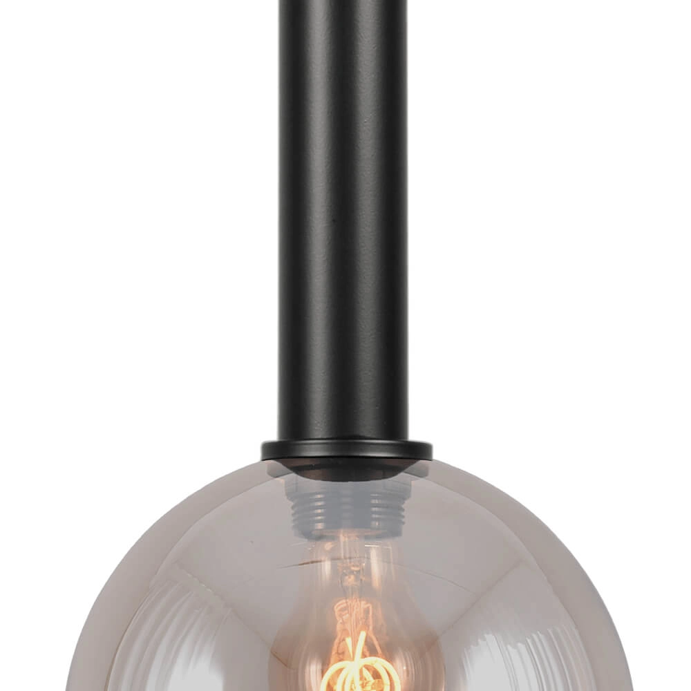 Hängelampe Ø 20cm Bella 2 Schwarz mit goldenem Glas Masterlight 8718121334295