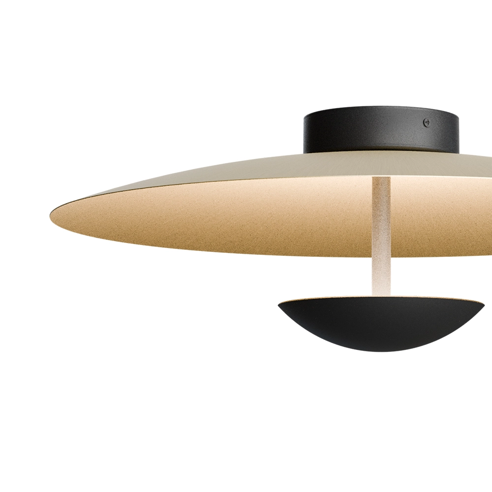 Deckenlampe 16 cm Scala Ø 45cm schwarz mit Gold Masterlight 8718121389615