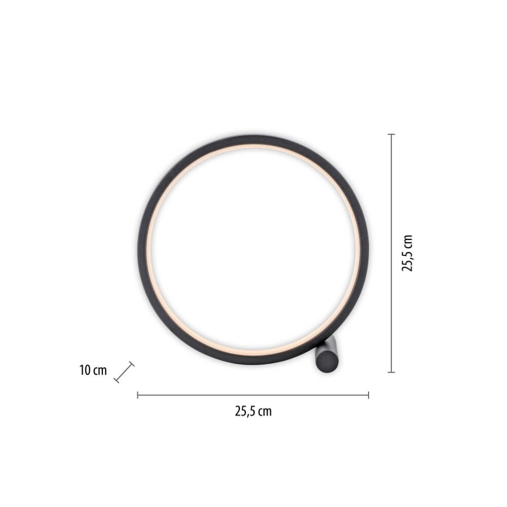 Schwarze Tischlampe Mini Ritus Just Light 4043689000202