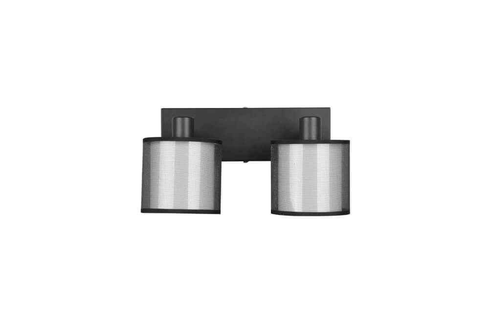 Schwarze Deckenlampe Burton 2-flammig Trio 4017807538359