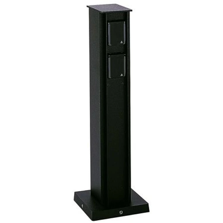 Garten Steckdose Plugpole 4x 50cm schwarz