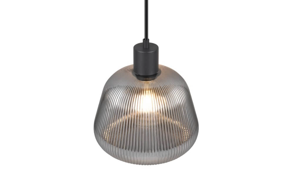 Hängelampe Tarifa mit geripptem Glas Trio 4017807615791