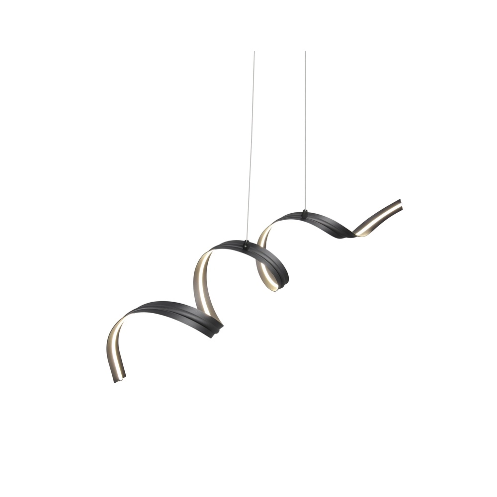 Moderne Pendellampe Tivor Schwarz Trio 4017807706291