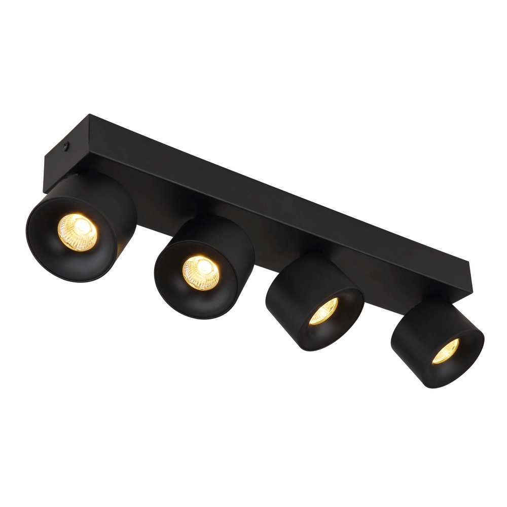 Elegante Deckenlampe Rae 4-Licht Schwarz