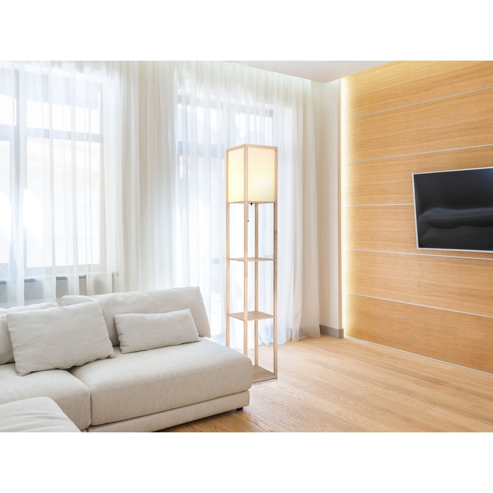 Stehlampe Tabitha Holz Globo 9007371572410