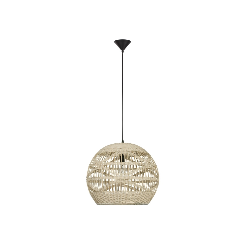 Rattan Pendelleuchte Marlo Ø 48,5cm Kugel Lyora 5212017438812
