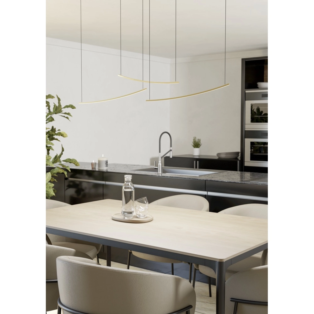 Pendelleuchte Villeggi schwarz mit gold Eglo 9008606356560