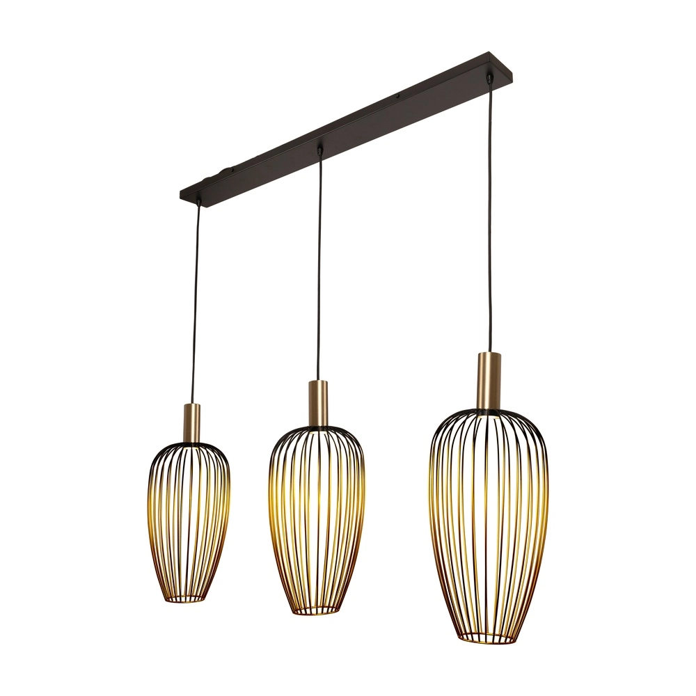3-Licht-Drahtlampe Aurelie Gold Lucide Vibes 5411212212290