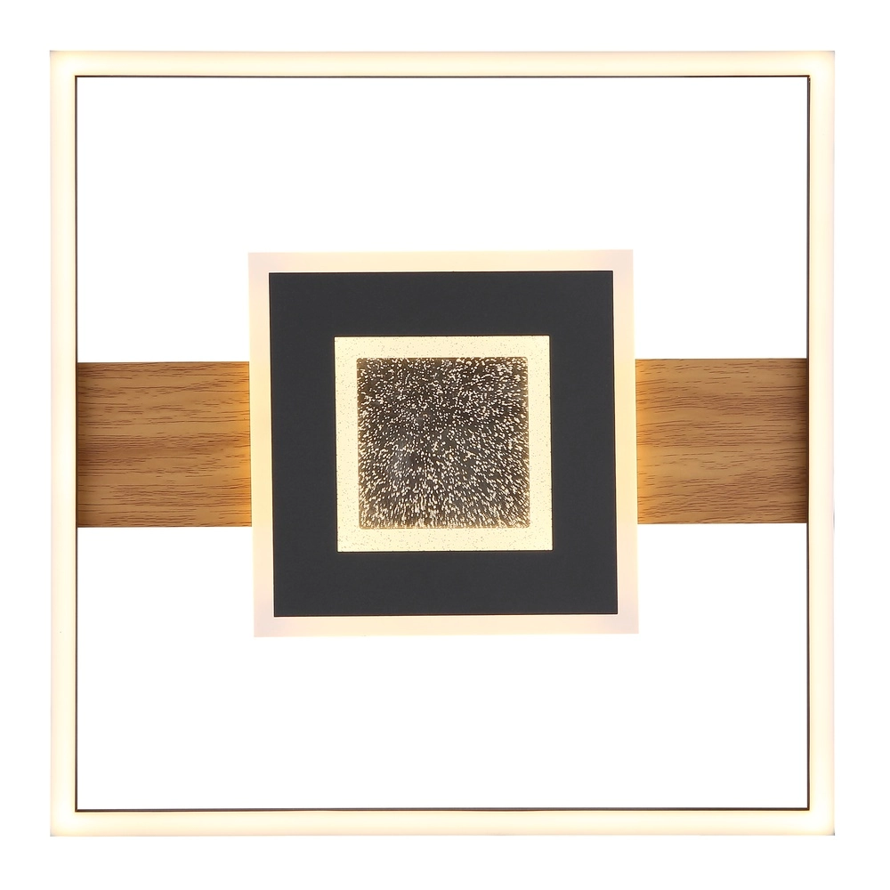 Elegante Deckenlampe Pikara Schwarz mit Holz Globo 9007371465712
