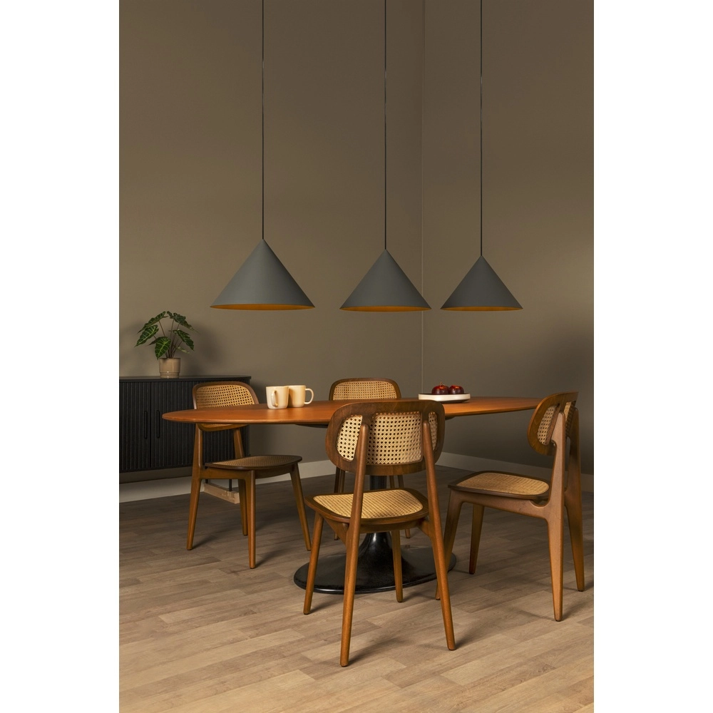 3-Licht Pendellampe Spitze Grau Lucide Vibes 5411212212184