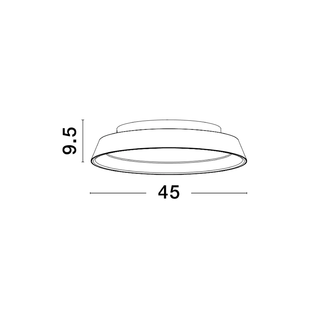 Deckenlampe Vela schwarz Ø 45cm Lyora 5212017431684