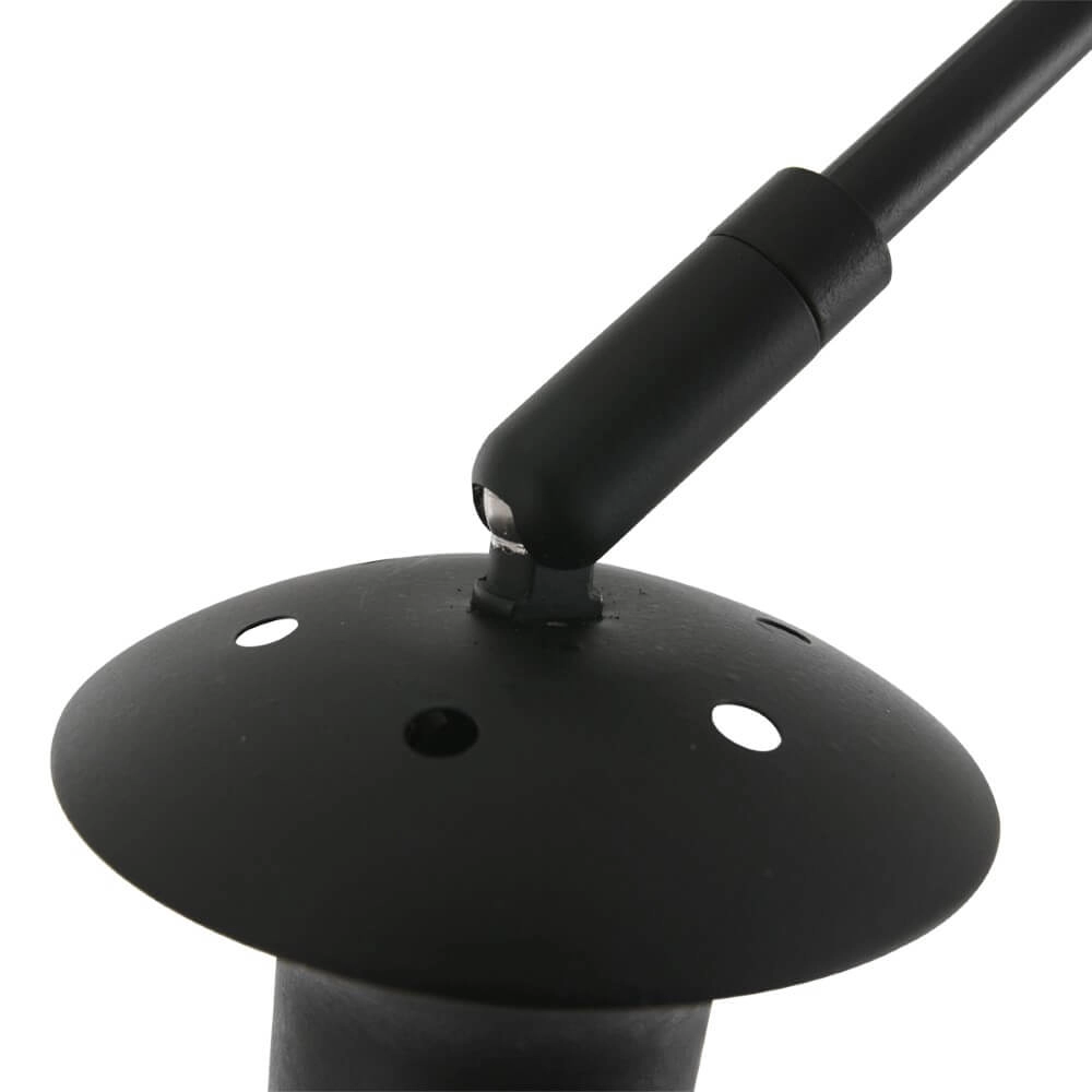 Wandbogenlampe Sparkled schwarz mit gold Steinhauer 8712746146110