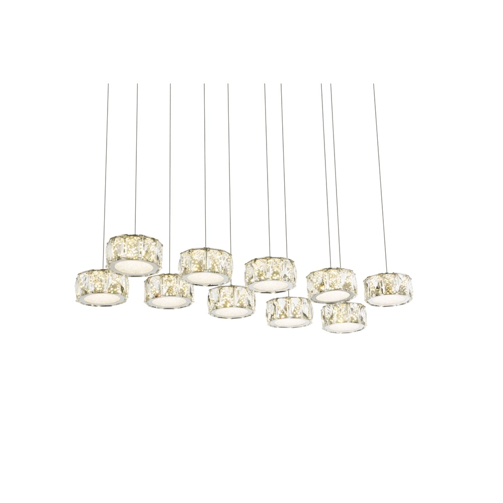 10-Licht Pendellampe Amur Chrom Globo 9007371345069