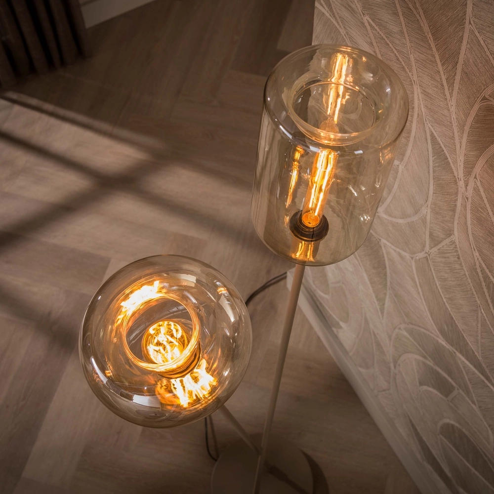 Moderne Stehlampe Serene Sandbraun Lyora 8716803514744
